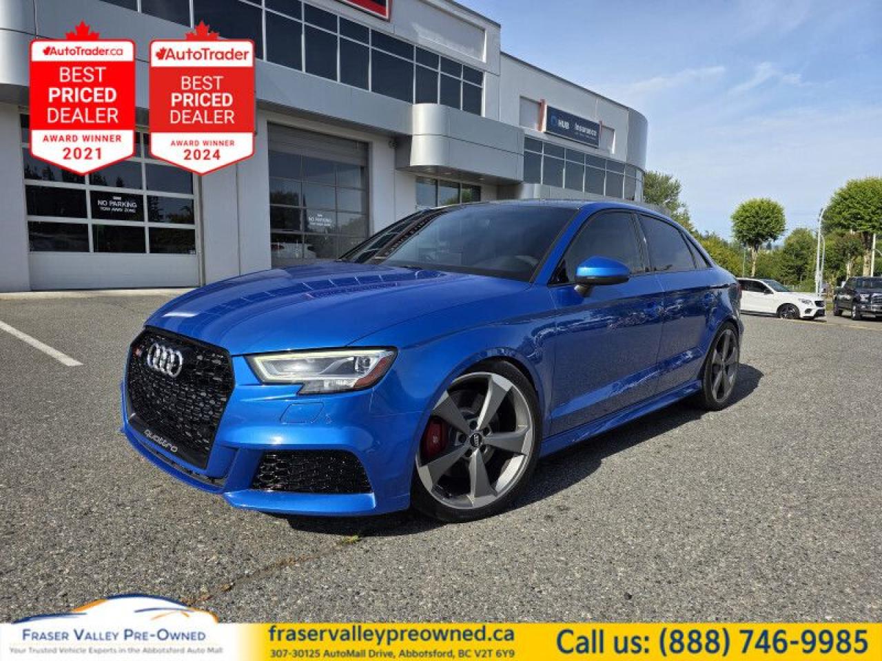 Used 2018 Audi S3 Sedan TECHNIK  - $148.40 /Wk for sale in Abbotsford, BC