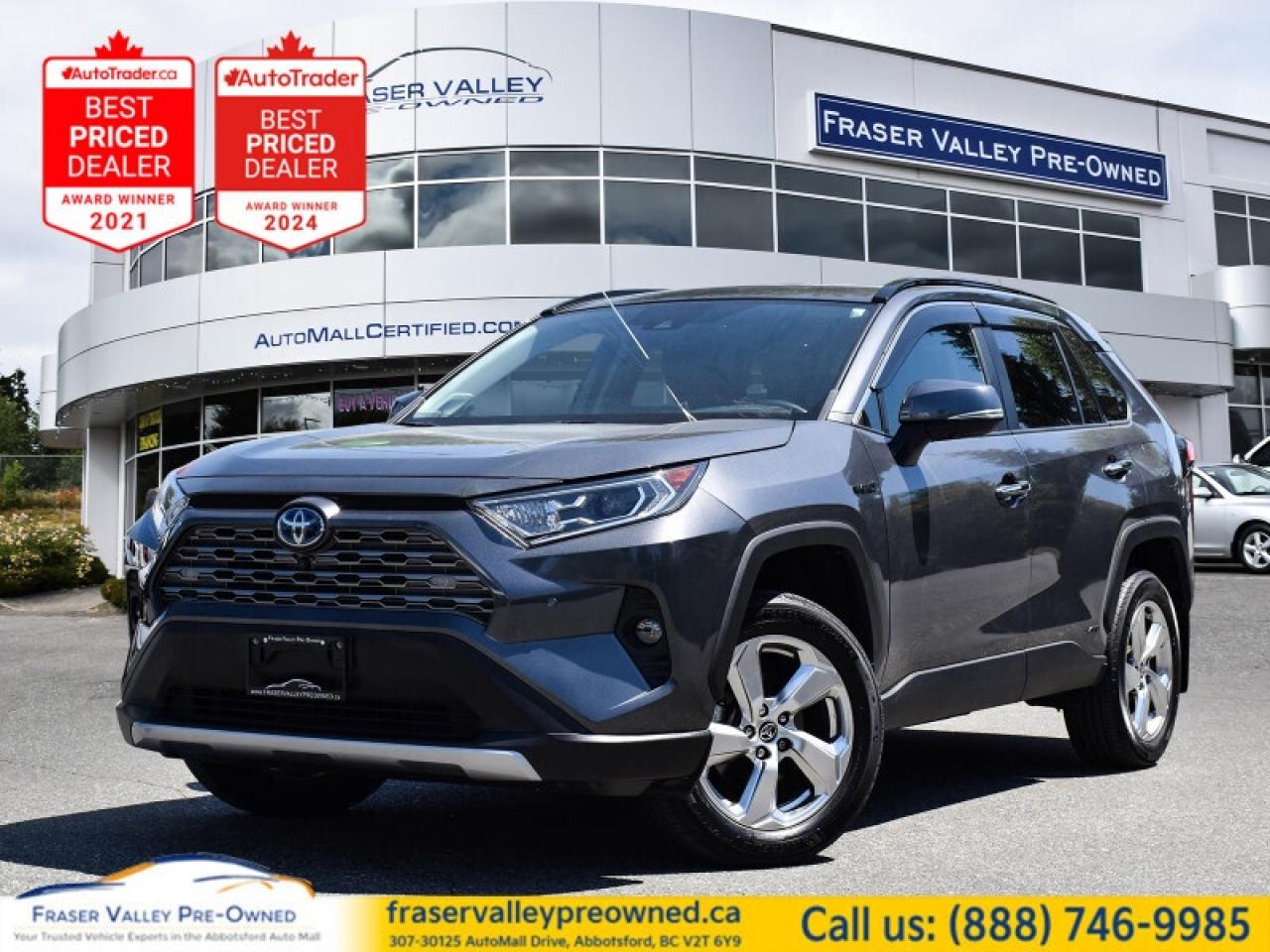 Used 2021 Toyota RAV4 Hybrid Limited  - Leather Seats - $184.53 /Wk for sale in Abbotsford, BC