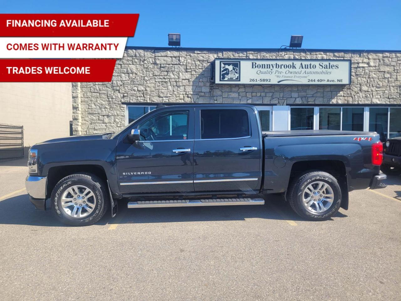 Used 2018 Chevrolet Silverado 1500 4WD Crew Cab 143.5  LTZ w-2LZ for sale in Calgary, AB