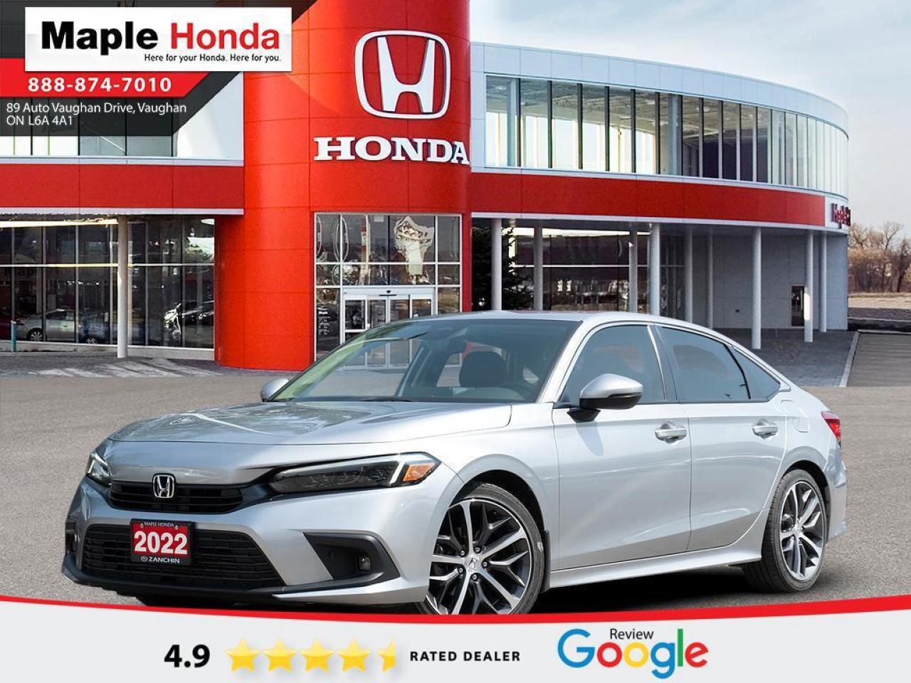 Used 2022 Honda Civic Sedan Navigation| Leather Seats| Sunroof| Bose Sound Sys for sale in Vaughan, ON