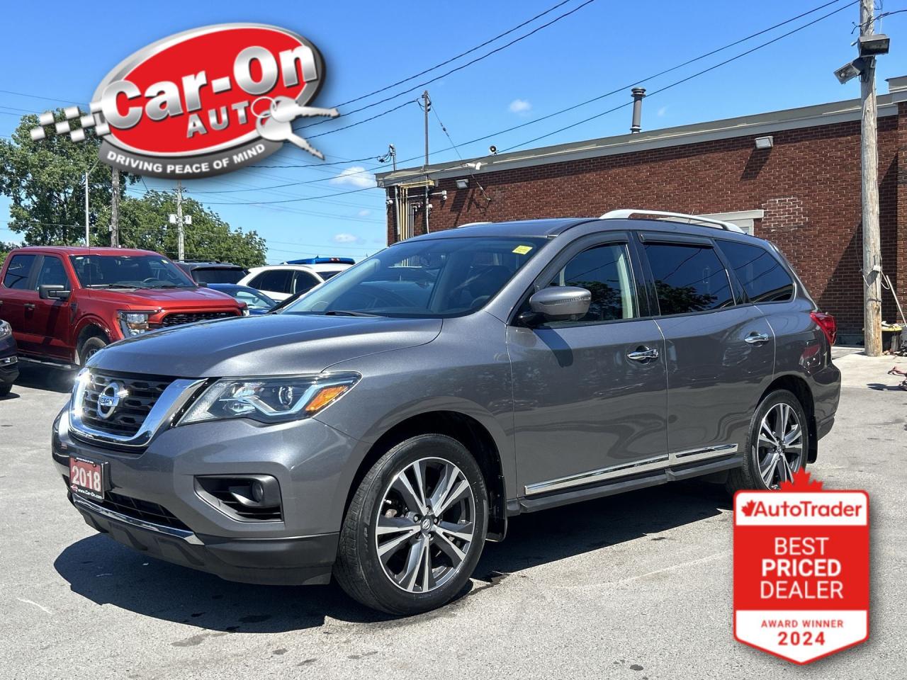 Used 2018 Nissan Pathfinder PLATINUM AWD | 7-PASS | LEATHER | SUNROOF | DVD for sale in Ottawa, ON