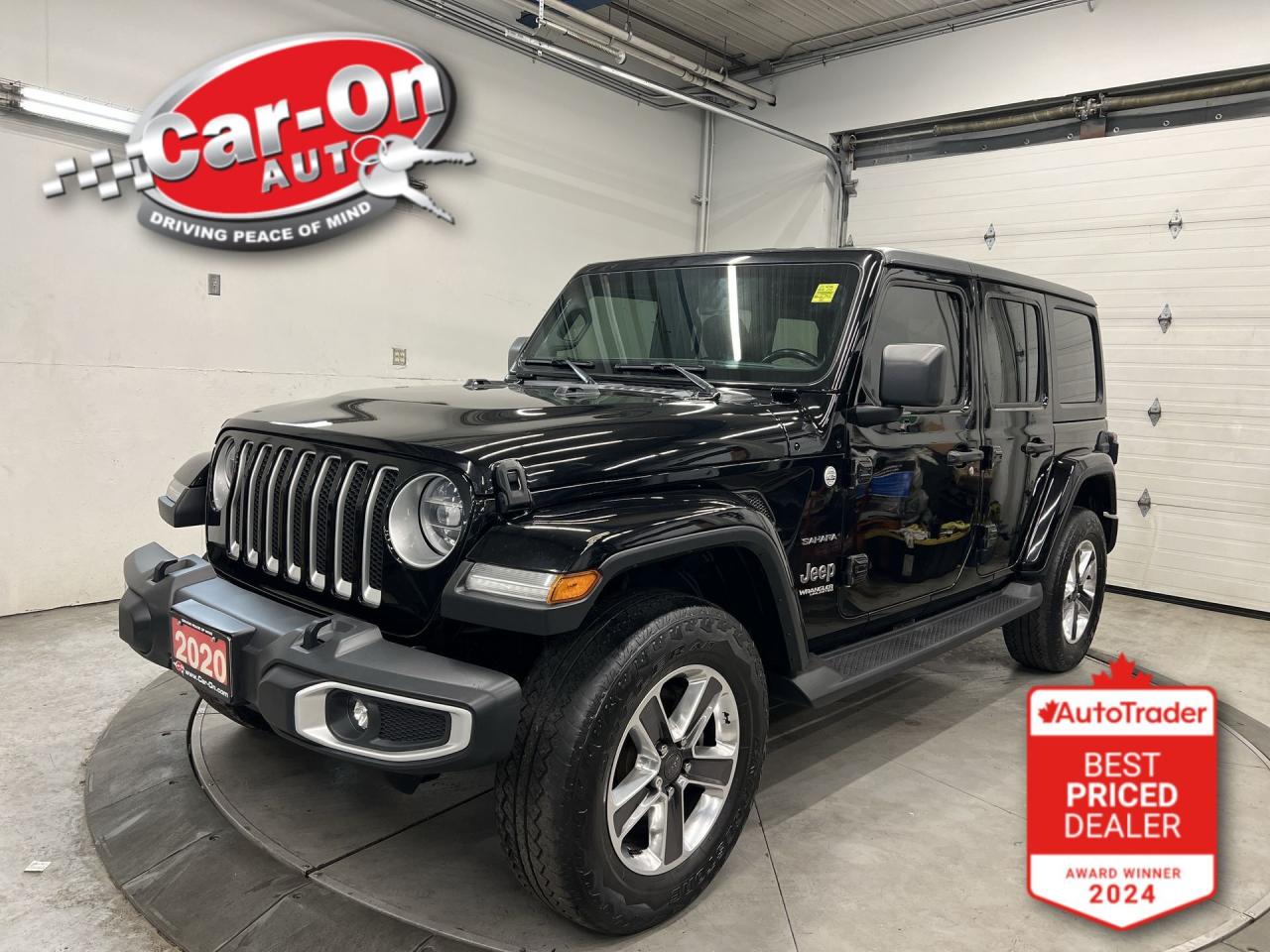 Used 2020 Jeep Wrangler Unlimited SAHARA 4X4| HTD SEATS| CARPLAY| HARD TOP| ALLOYS for sale in Ottawa, ON