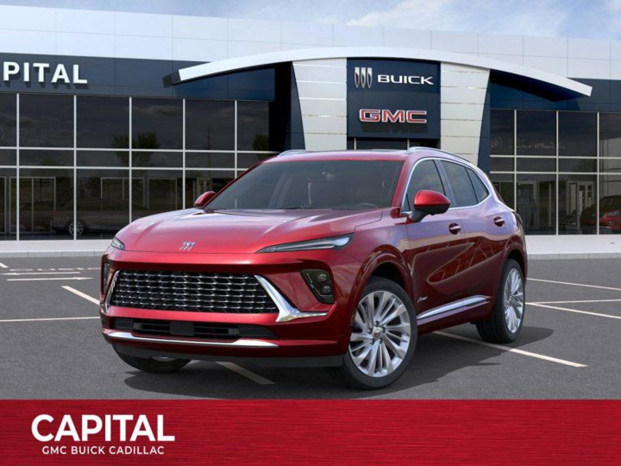 This 2025 Buick Envision in Brilliant Red is equipped with AWD and Turbocharged Gas I4 2.0L/- TBD  engine.The Buick Envision is a joy to drive and a joy to share. Its sculpted, assertive design combines dynamic lines with head-turning features to elevate expectations of what a luxury SUV can be. Simply kick your foot under the rear bumper or press a button on your key fob to open the standard hands-free power liftgate. From sculpted headlamps, signature waterfall grille to its sculpted, high-tech LED-accented taillamps and crafted chrome details all add to the signature styling of this SUV. Envisions beautifully modern interior is bound to get a few conversations started, with its spacious, welcoming design, thoughtful craftsmanship and premium amenities. The Envision offers two efficient engines: the standard 2.5L DOHC SIDI, or available 2.0L turbo. It also features available all-wheel drive, stability control and adaptive cruise control, allowing you to drive with confidence. Starting with the driver information center, youre able to stay connected to whats going on inside and outside. Envision also comes with an available built-in Wi-Fi hotspot and infotainment system, the myBuick app, Apple CarPlay and Android Auto, staying connected on the go has never been easier or more convenient. Youll also find a comprehensive suite of safety features such as rear cross traffic alert, an intelligent air bag system, safety alert seat, surround vision, lane keep assist and OnStar, all working to help keep you confident on the road.Check out this vehicles pictures, features, options and specs, and let us know if you have any questions. Helping find the perfect vehicle FOR YOU is our only priority.P.S...Sometimes texting is easier. Text (or call) 306-801-9090 for fast answers at your fingertips!Dealer License #914248Disclaimer: All prices are plus taxes & include all cash credits & loyalties. See dealer for Details.