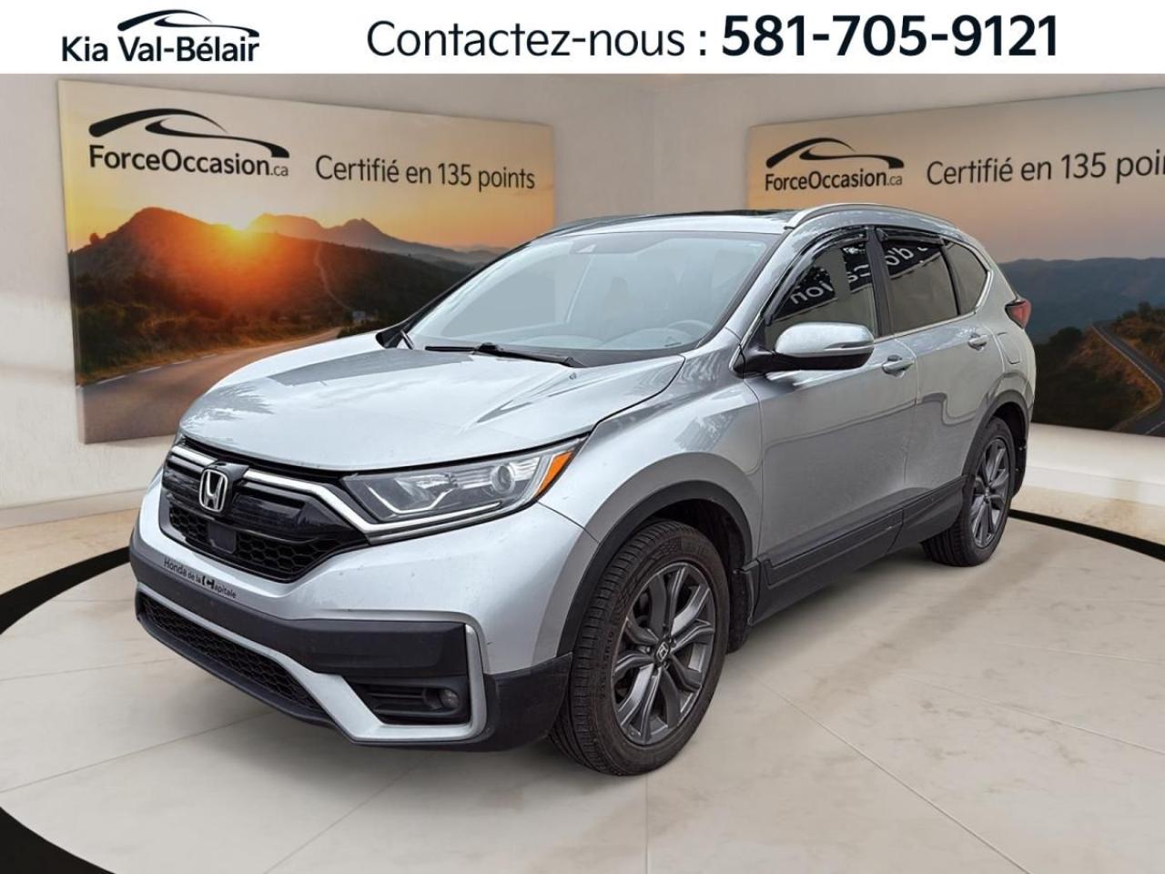 Used 2021 Honda CR-V SPORT *AWD *TURBO *TOIT *CAMERA *CARPLAY *BI-ZONE for sale in Québec, QC