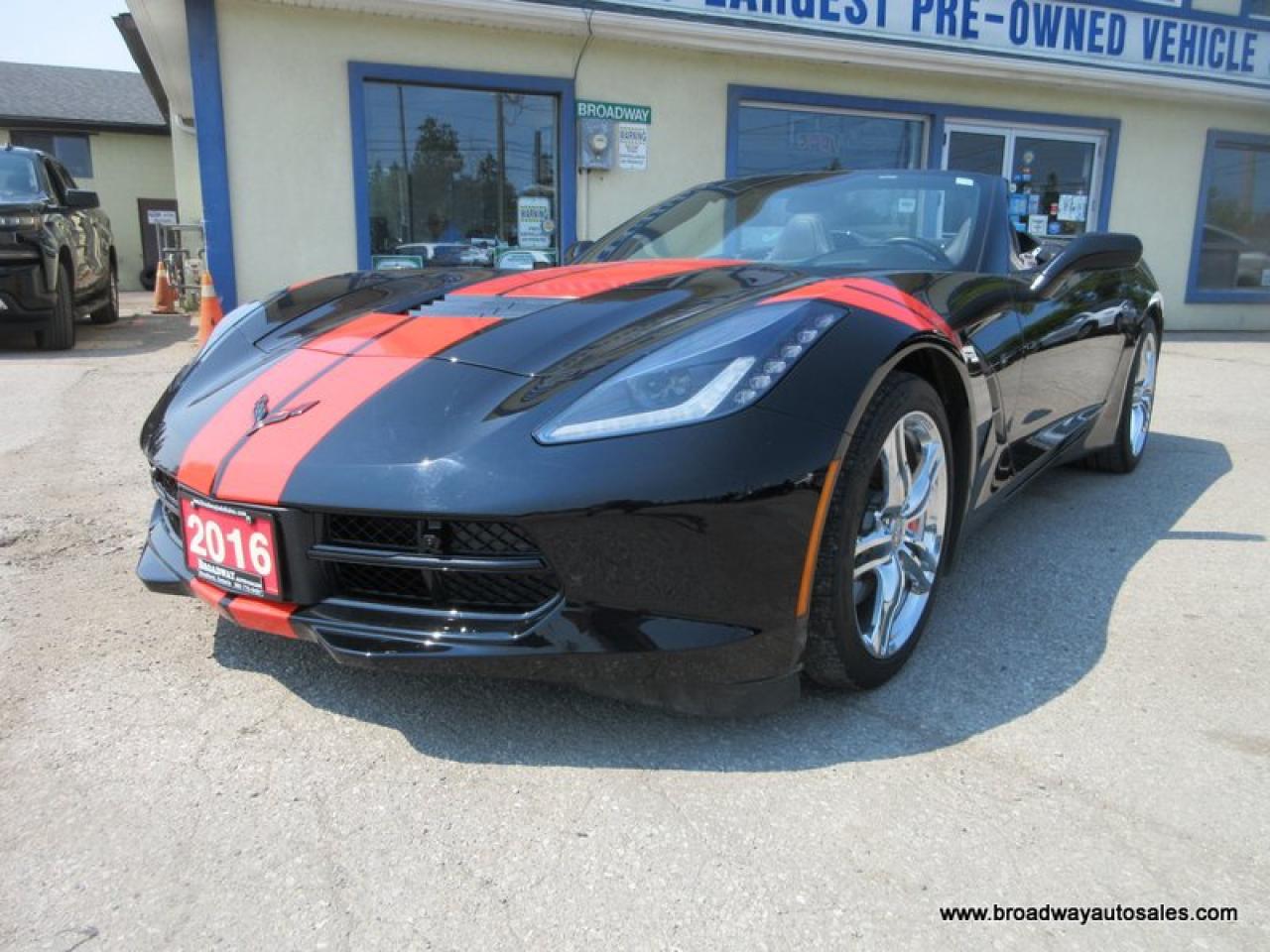 Used 2016 Chevrolet Corvette FUN-TO-DRIVE 2-LT-STINGRAY-MODEL 2 PASSENGER 6.2L - V8.. CONVERTIBLE-SOFT-TOP... LEATHER.. HEATED/AC SEATS.. BOSE PREMIUM AUDIO.. BACK-UP CAMERA.. for sale in Bradford, ON