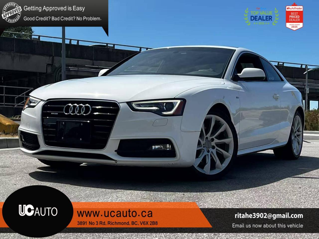 Used 2014 Audi A5 Auto Technik/ CLEAN TITLE/ BC LOCAL for sale in Richmond, BC