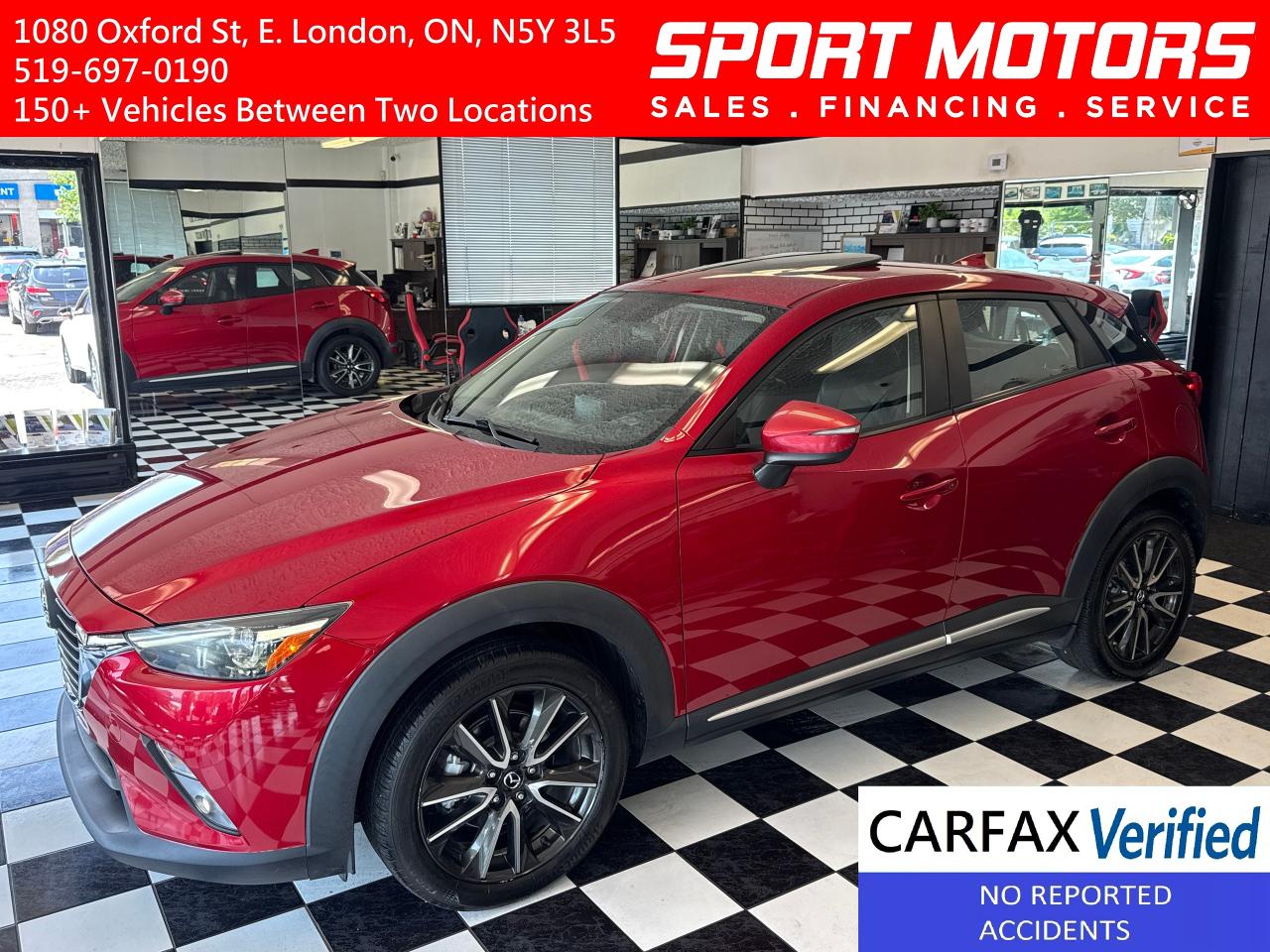 Used 2016 Mazda CX-3 AWD GT+HUD+BOSE Sound+Camera+CLEAN CARFAX for sale in London, ON