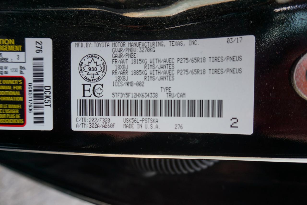 2017 Toyota Tundra 5.7L TRD-OFF ROAD 4WD CREW CERTIFIED *1 OWNER*FREE ACCIDENT* NAV CAMERA BLUETOOTH HEATED SEATS SUNROOF CRUISE ALLOYS - Photo #44
