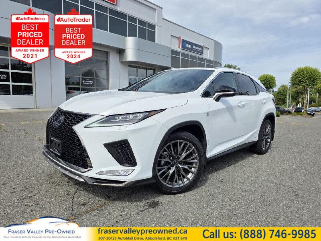 Used 2020 Lexus RX 450h AWD  - Low Mileage for sale in Abbotsford, BC
