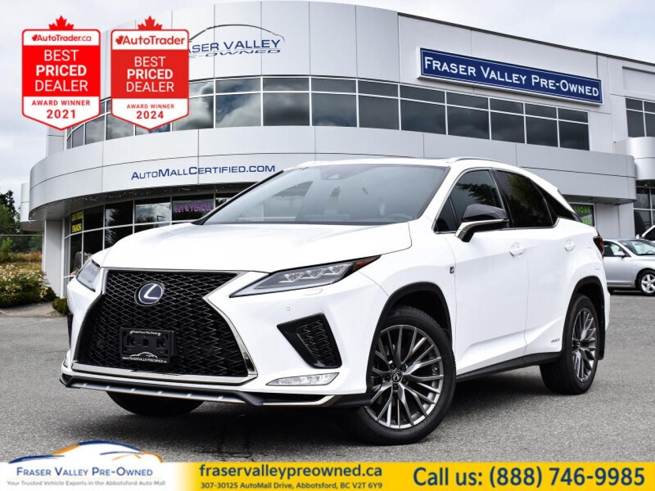 Used 2020 Lexus RX 450h AWD  - $221.99 /Wk - Low Mileage for sale in Abbotsford, BC