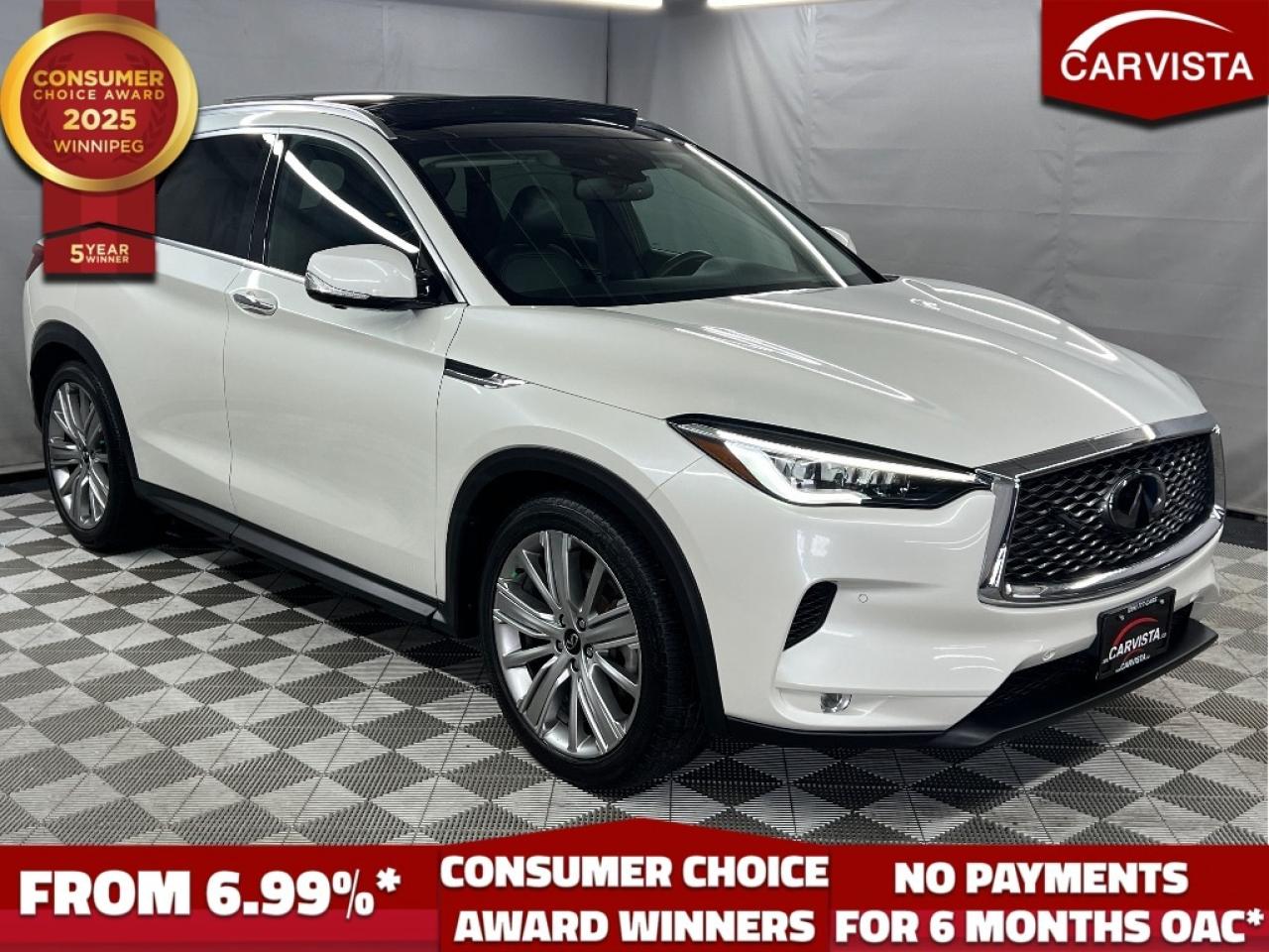Used 2020 Infiniti QX50 ProASSIST AWD - PANO ROOF/FACTORY WARRANTY - for sale in Winnipeg, MB