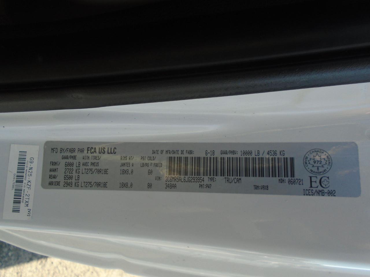 2018 RAM 2500 ST 4x4 Reg Cab 8' Box - Photo #32
