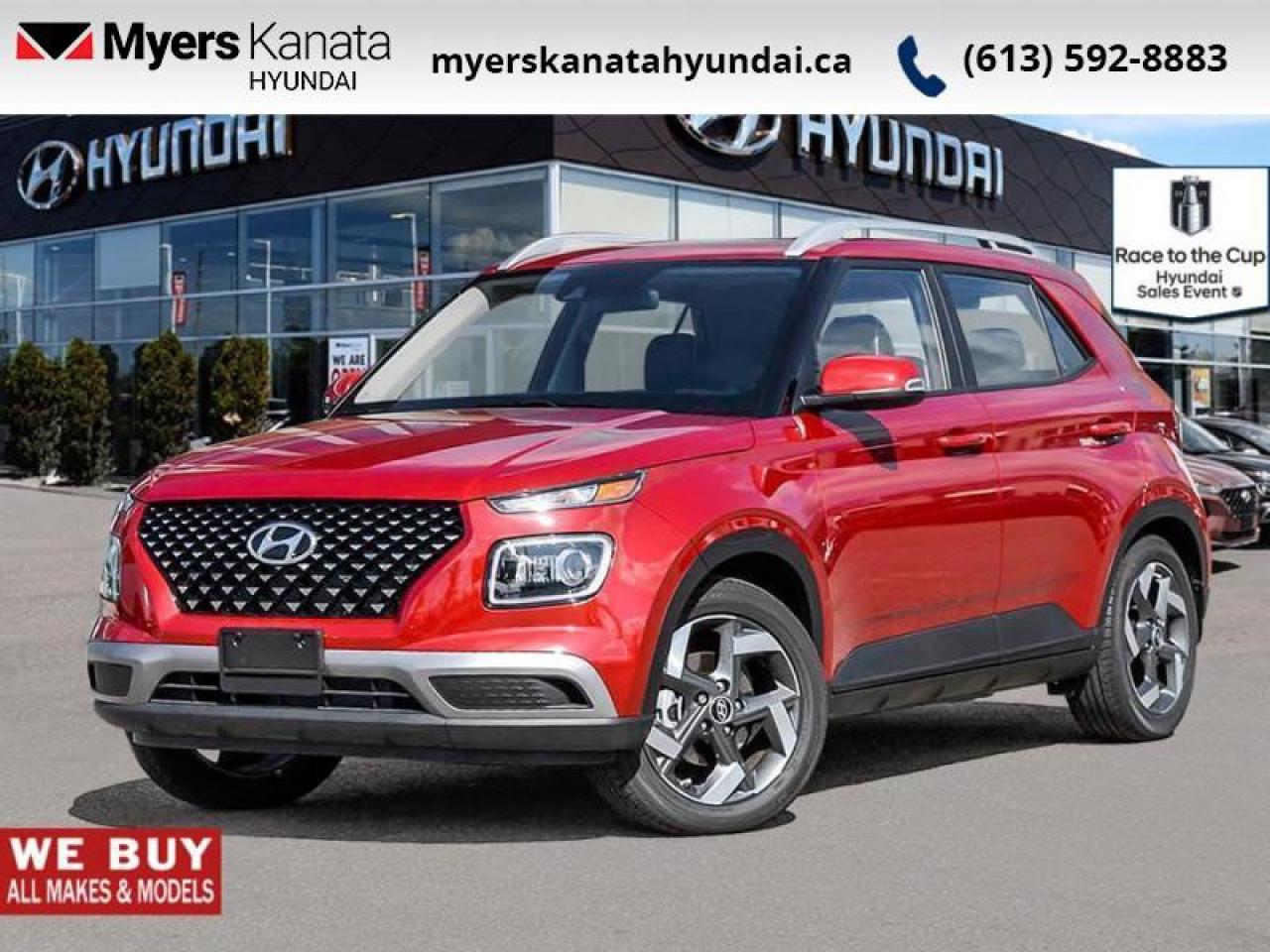 New 2025 Hyundai Venue Ultimate IVT w/Black Interior  - $102.73 /Wk for sale in Kanata, ON