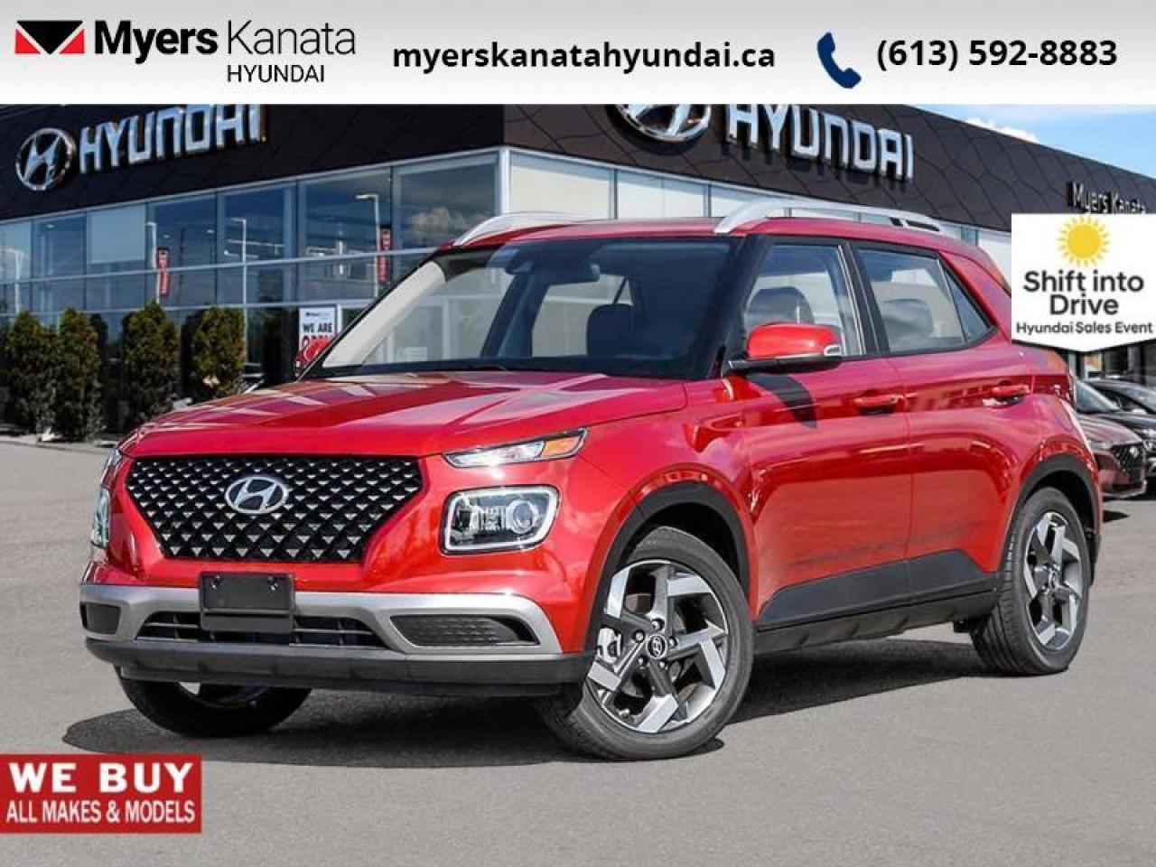 New 2025 Hyundai Venue Ultimate IVT w/Black Interior  - $102.73 /Wk for sale in Kanata, ON