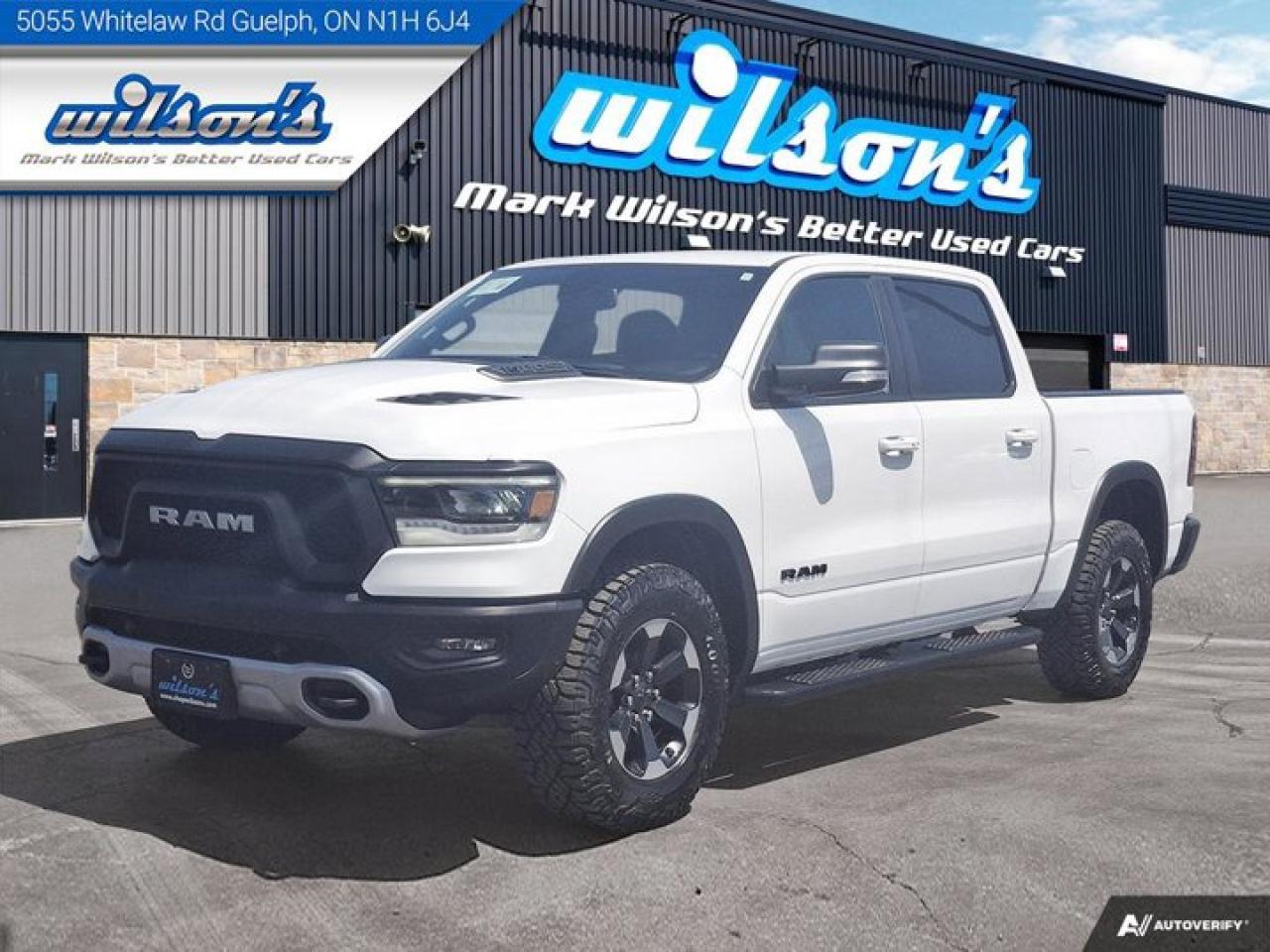 Used 2019 RAM 1500 Rebel | Hemi | Leather Trim | Nav | CarPlay & Android Auto | Heated Seats & Steering | and More ! for sale in Guelph, ON