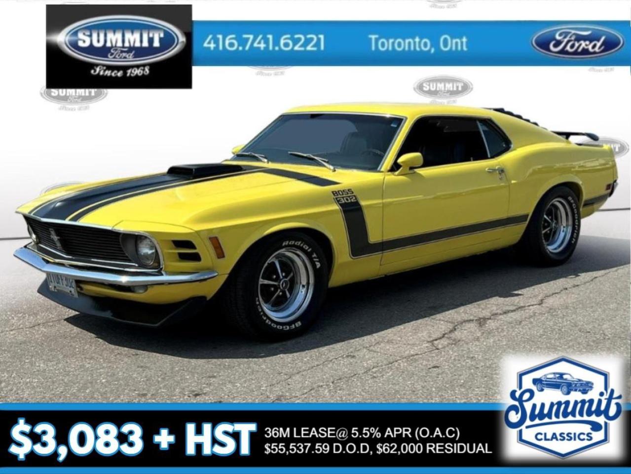 Used 1970 Ford Mustang Boss 302 for sale in Etobicoke, ON