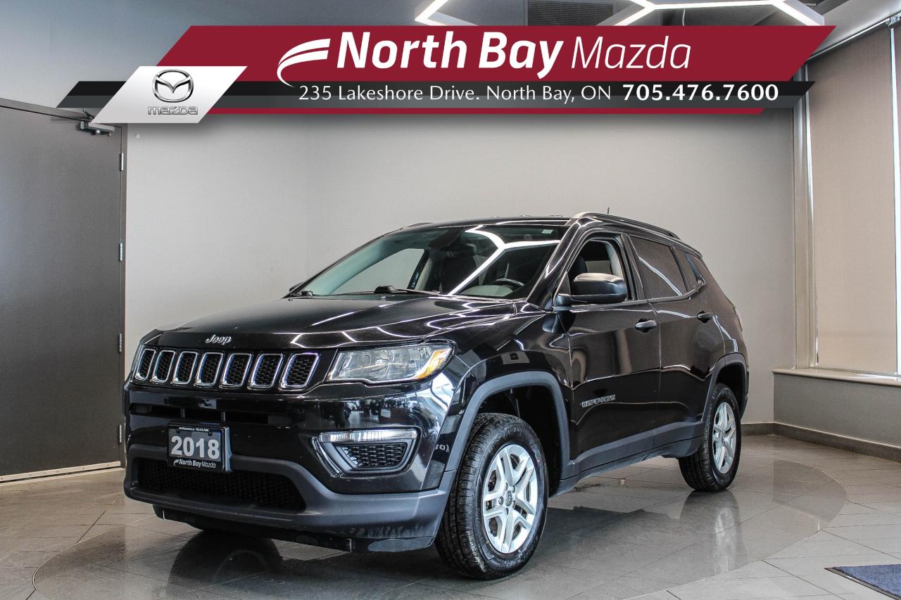 Used 2018 Jeep Compass Sport LOW KMS - 4X4 - HEATED FRONT SEAT/STEERING WHEEL - CLEAN CARFAX! for sale in North Bay, ON