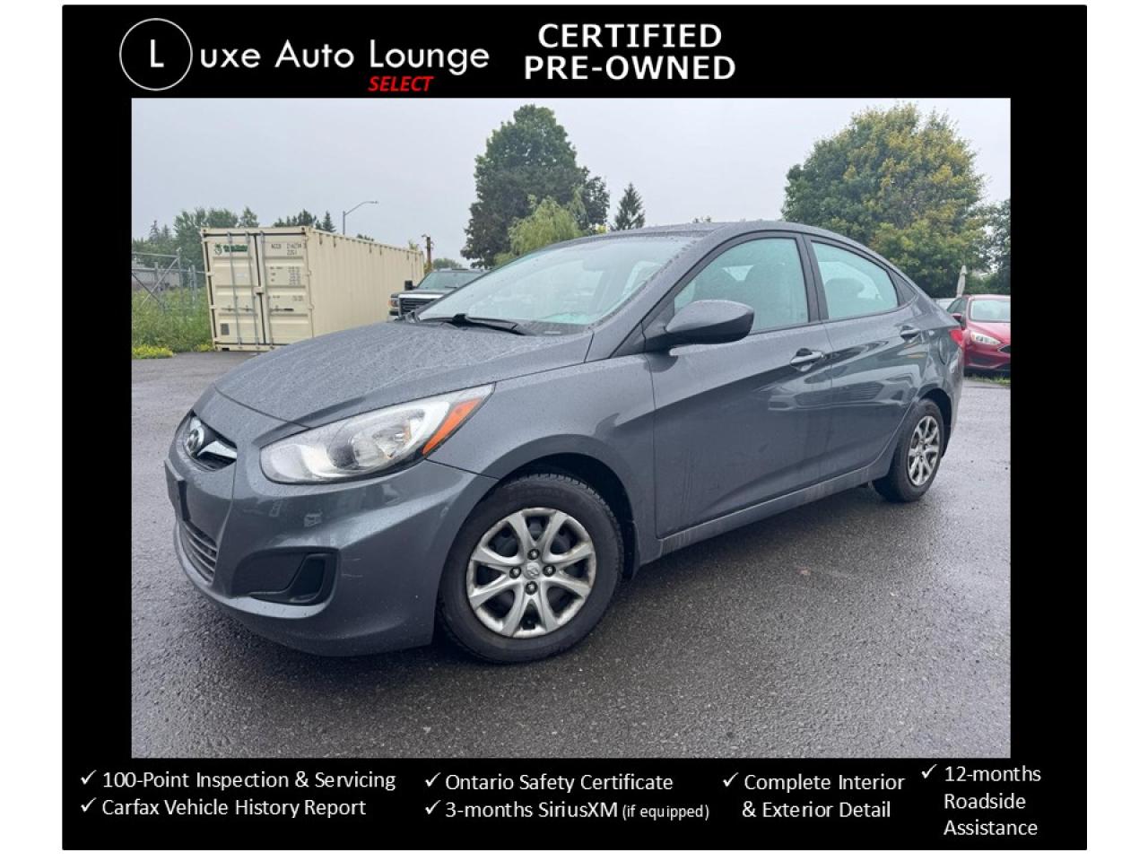 2012 Hyundai Accent GL - LOW KM, AUTO, A/C, RUST-PROOFED ANNUALLY!