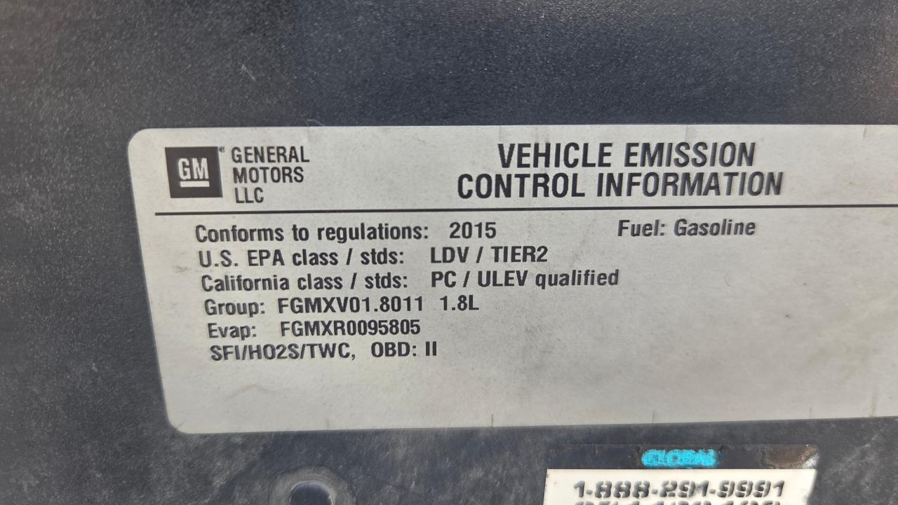 2015 Chevrolet Sonic LT Backup Cam/Winter tires/rims - Photo #21