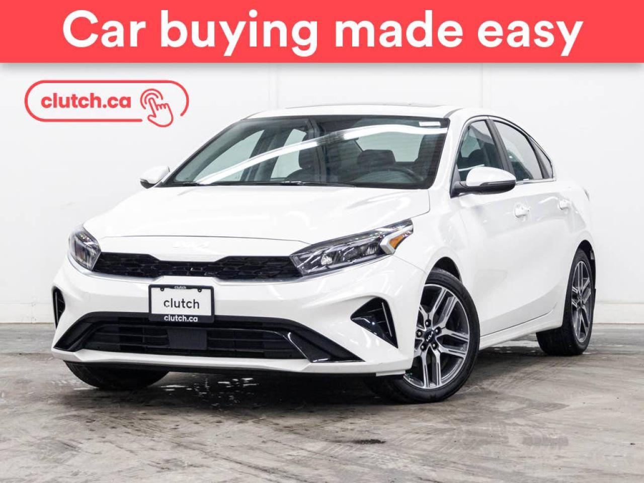 Used 2023 Kia Forte EX Premium w/ Apple CarPlay & Android Auto, Power Moonroof, Wireless Charging for sale in Toronto, ON
