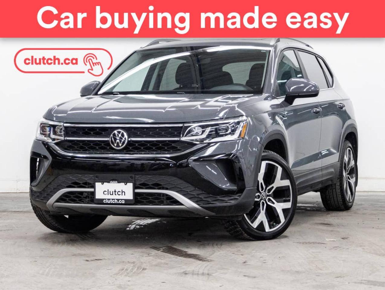 Used 2022 Volkswagen Taos Highline AWD w/ Advanced Driver Assistance Systems Pkg w/ Apple CarPlay & Android Auto, Panoramic Moonroof, Nav for sale in Toronto, ON