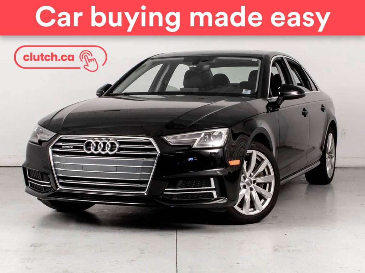 Used 2018 Audi A4 Komfort AWD w/ Sunroof, Rearview Cam, Heated seats for sale in Bedford, NS