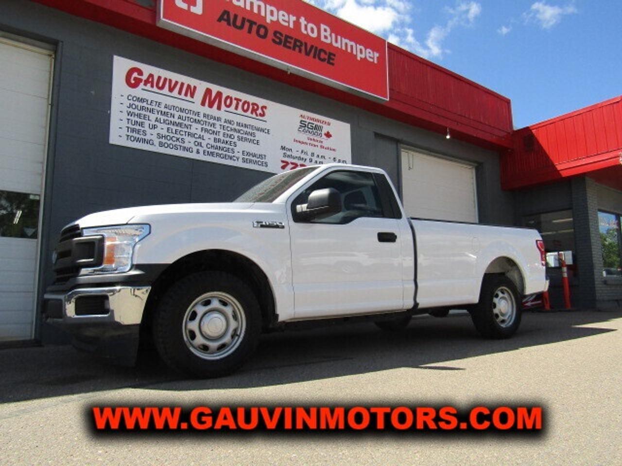 2020 FORD F150 XL, OXFORD WHITE IN COLOR, REGULAR CAB, 8 FOOT BOX, RWD, 3.3 L V6 ENGINE W/ 290 HP & 6 SPEED AUTOMATIC TRANSMISSION, AIR, TILT, CRUISE, FOG LIGHTS, AM/FM/MP3 SOUND SYSTEM, REAR CAMERA, TRIP COMPUTER, 40/20/40 SPLIT BENCH FRONT SEAT W/ FOLDING ARMREST, TOW PACKAGE W/ INTEGRATED TRAILER BRAKE CONTROL, ELECTRONIC LOCKING DIFF, VARIABLE DRIVE MODES AND MUCH MORE!  ONLY 58K, FULLY INSPECTED AND SERVICED, WHY PAY MORE? THIS ONE IS READY TO GO FOR ONLY $28,995. TRADES WELCOME, LOW-RATE ON THE SPOT FINANCING AVAILABLE, DONT MISS IT!          1FTMF1CB9LKD67765