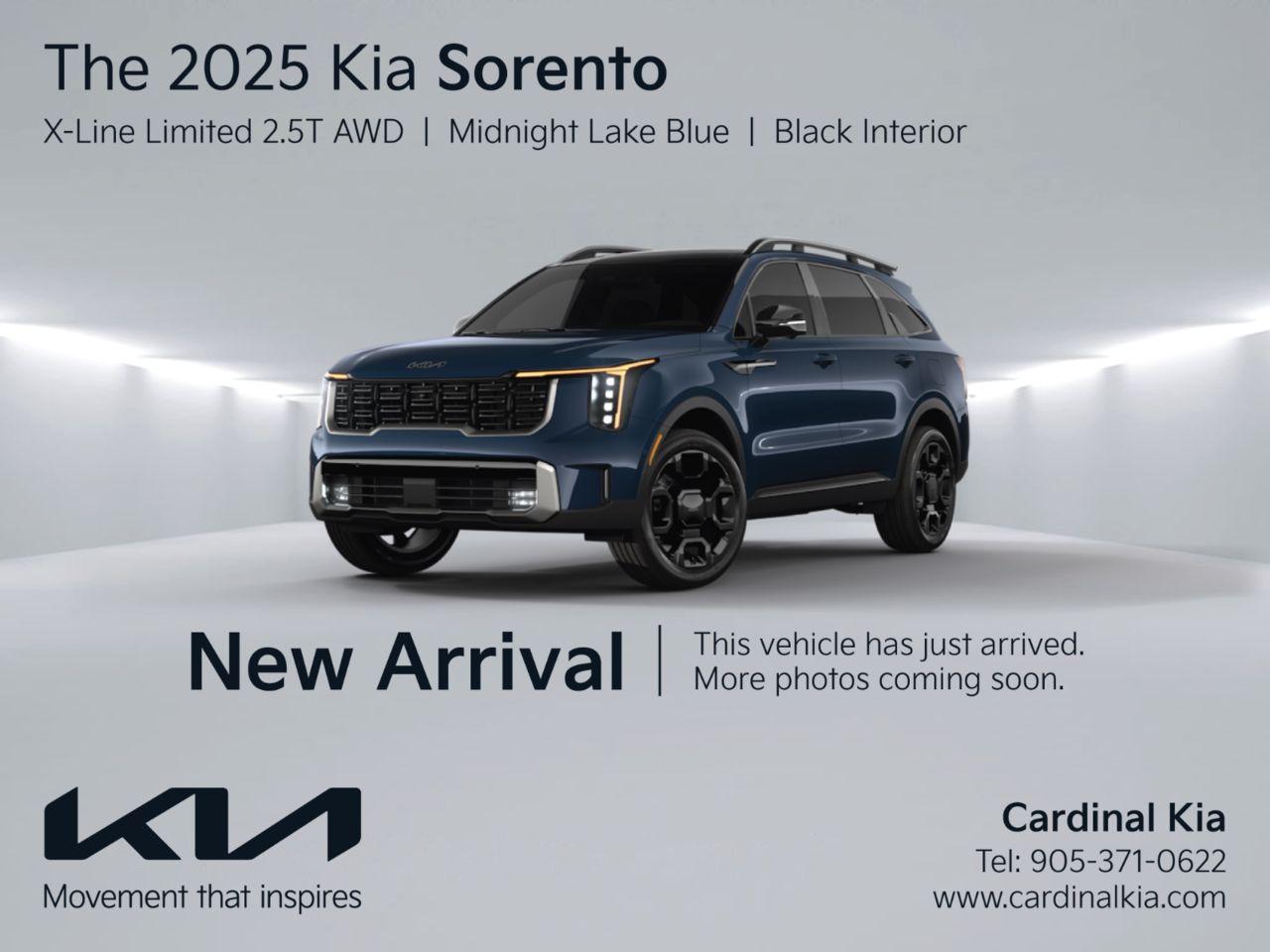 New 2025 Kia Sorento X-Line Limited Black Interior for sale in Niagara Falls, ON