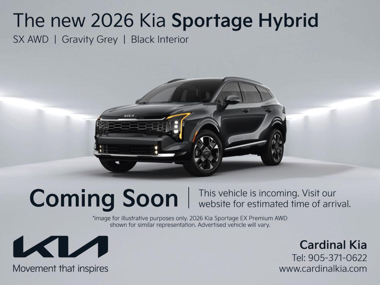 New 2026 Kia Sportage HEV SX - Black Interior for sale in Niagara Falls, ON