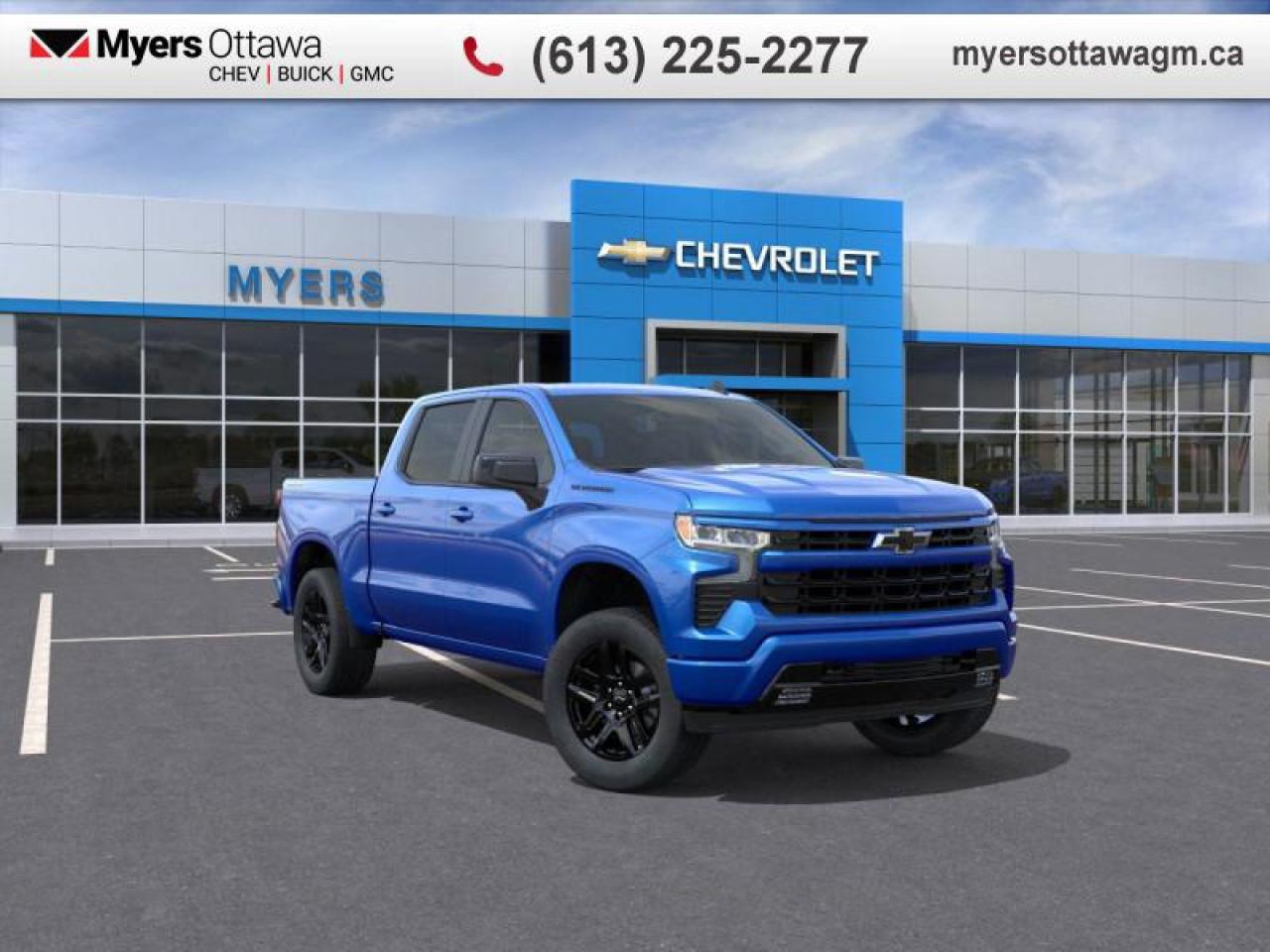 New 2025 Chevrolet Silverado 1500 RST  RST, CREW, RIPTIDE BLUE, 5.3 V8, SPRAY LINER for sale in Ottawa, ON