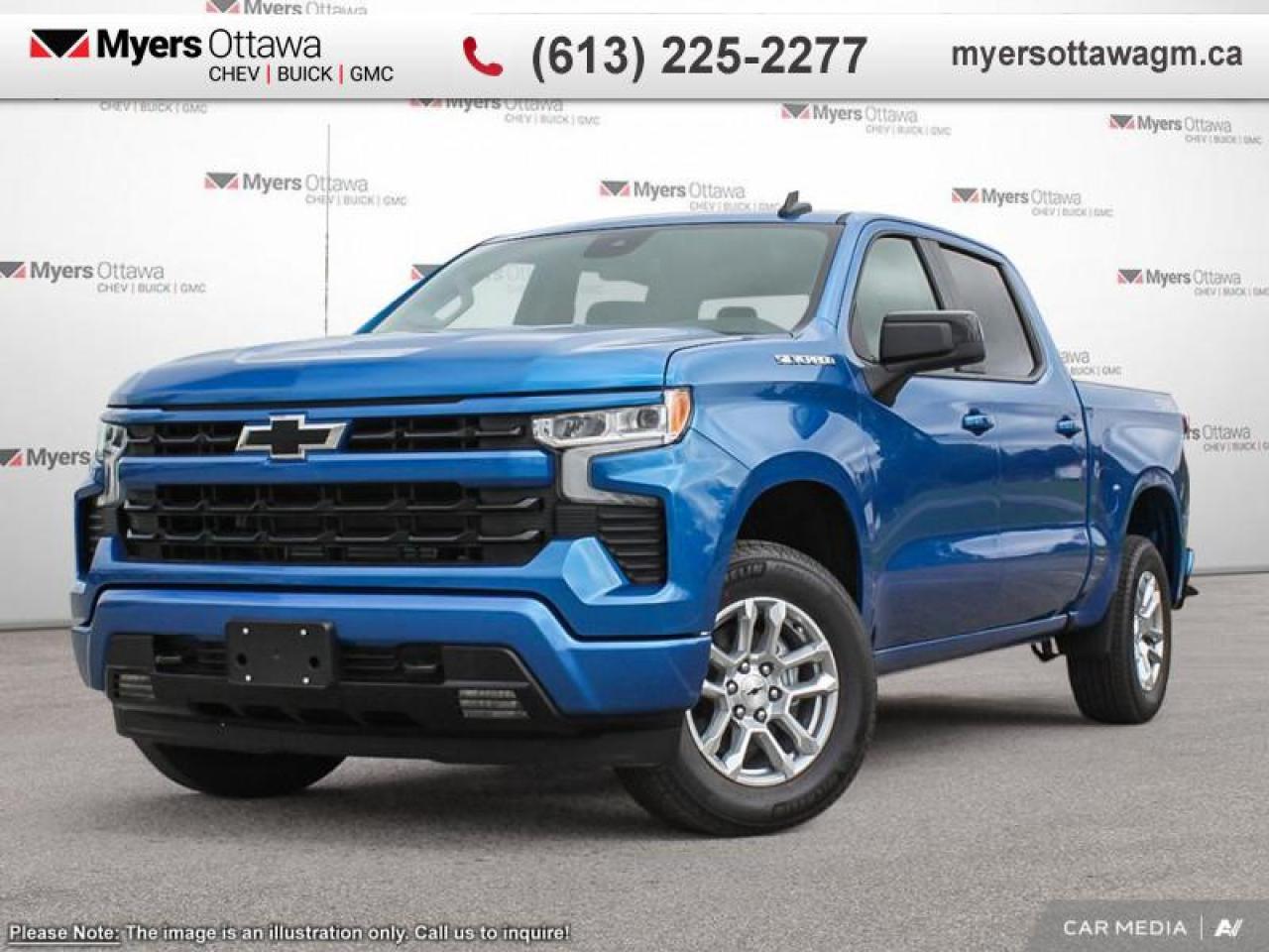 New 2025 Chevrolet Silverado 1500 RST  RST, CREW, RIPTIDE BLUE, 5.3 V8, SPRAY LINER for sale in Ottawa, ON