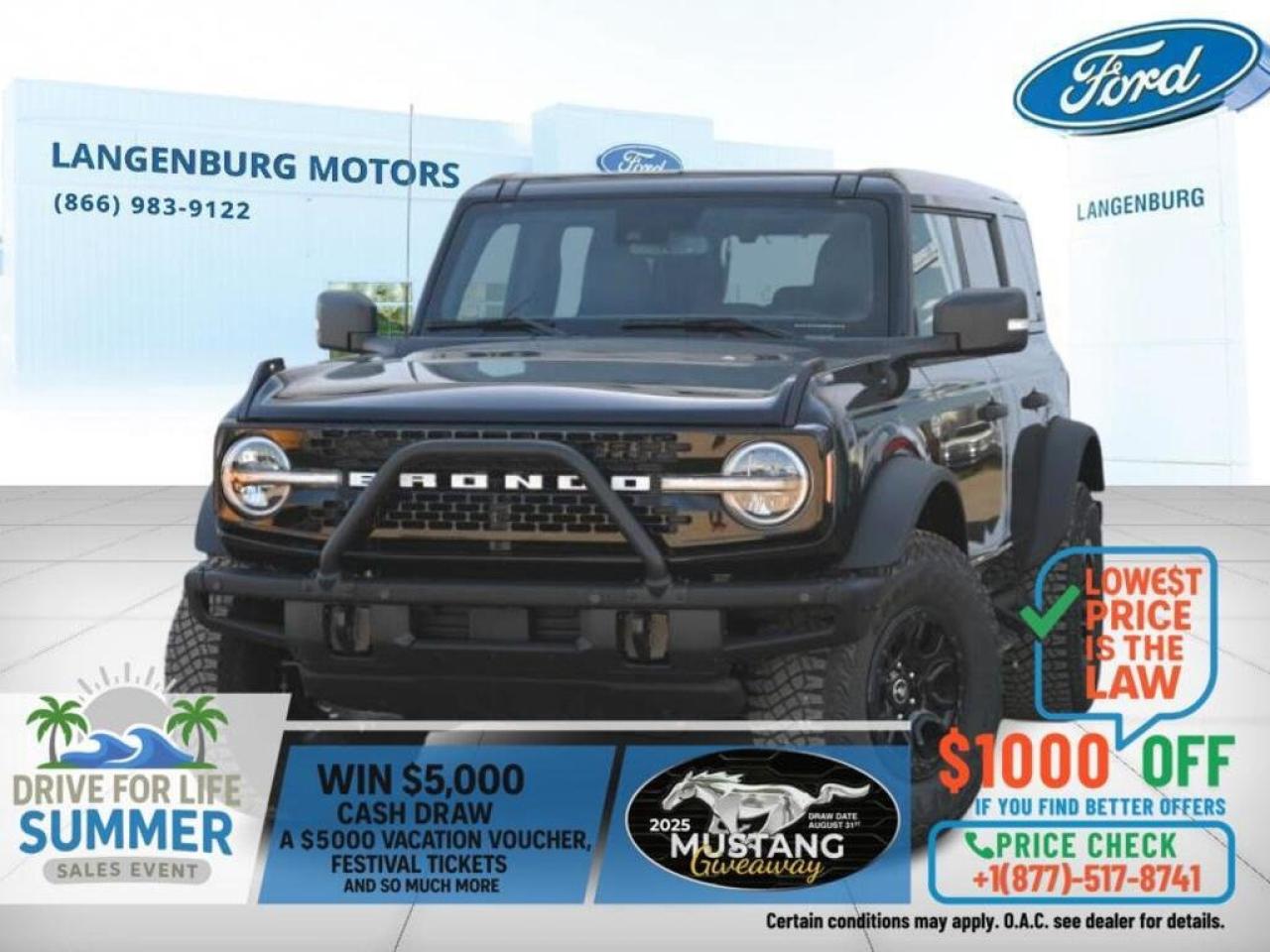 Used 2024 Ford Bronco Wildtrak BRONCO for sale in Langenburg, SK