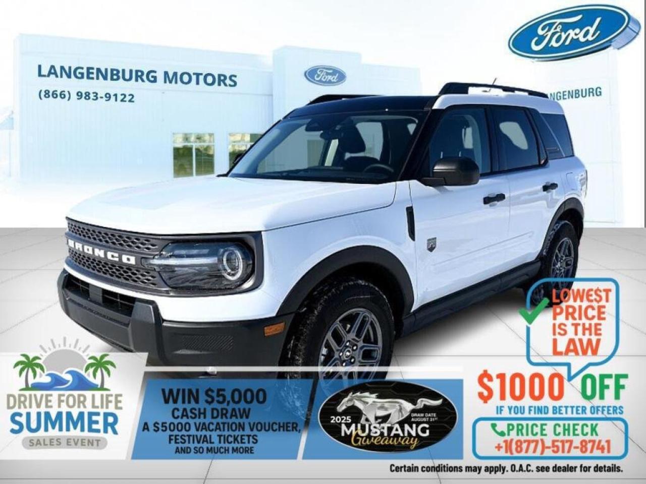 Used 2025 Ford Bronco Sport Big Bend for sale in Langenburg, SK