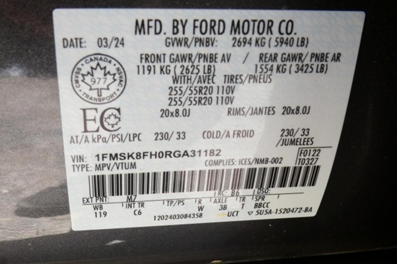 2024 Ford Explorer Limited 4WD w/H&C L, NAV, BUC - Photo #21