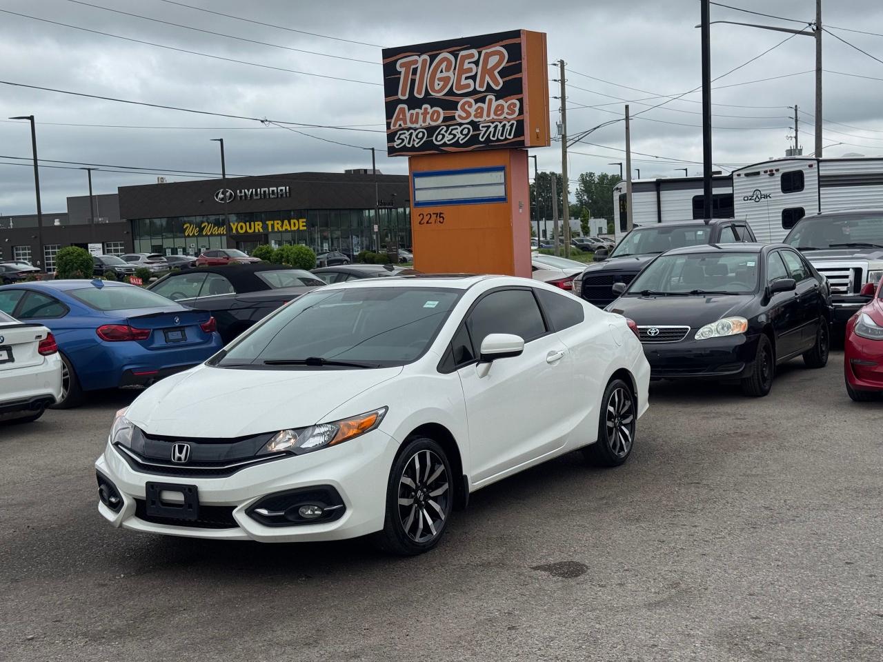 2015 Honda Civic EX-L, COUPE, AUTO, LEATHER, ROOF, ONLY 77KM, CERT