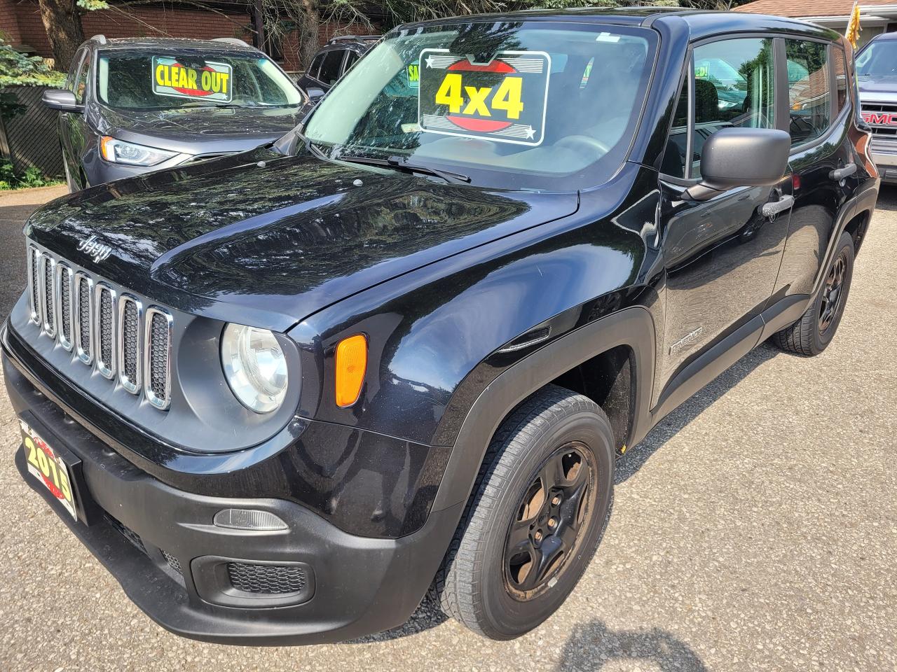 Used 2015 Jeep Renegade 4WD 4dr Sport Clean CarFax Finance Trades-ins OK! for sale in Rockwood, ON