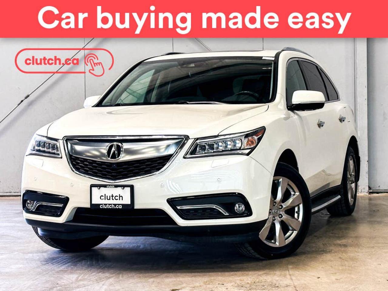 Used 2016 Acura MDX Base w/ Elite Pkg. w/ Heated Front Seats, Rearview Camera, Cruise Control for sale in Toronto, ON