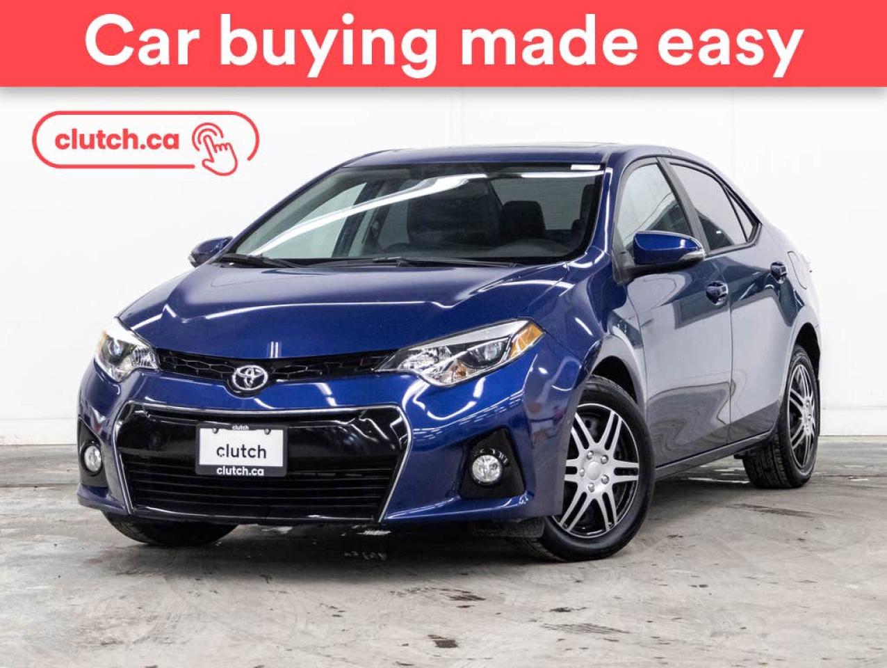 Used 2015 Toyota Corolla S w/ Upgrade Pkg w/ Front Heated Seats, Rearview Cam, Climate Control for sale in Toronto, ON