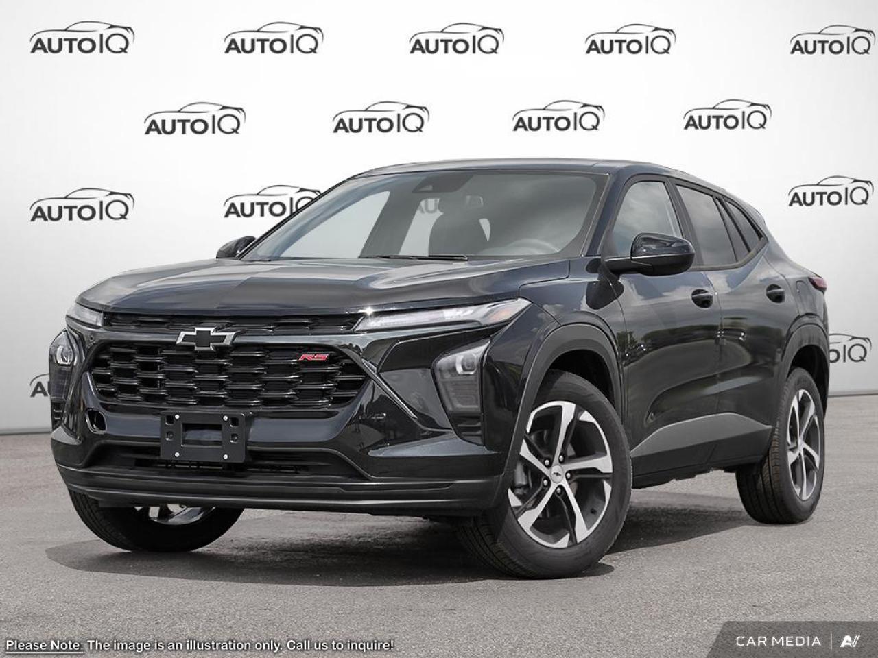 New 2025 Chevrolet Trax Preferred Equipment Group 1RS|MOSAIC BLACK METALLIC|ENG BLOCK HEATER|ECOTEC 1.2L TURBO|, 6-SPD|CANADIAN BASE EQUIP|PREF EQUIP GROUP for sale in Tillsonburg, ON