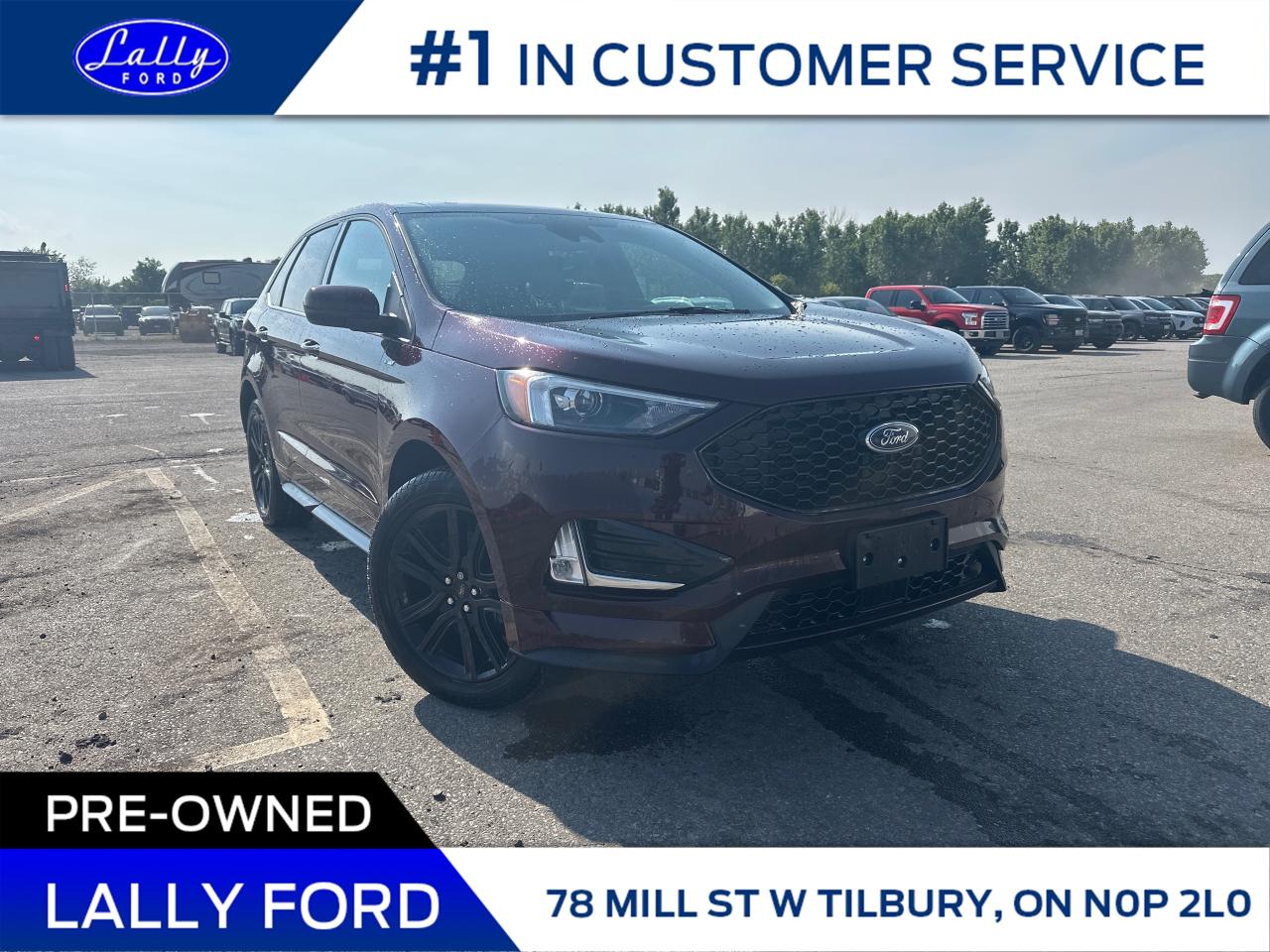 Used 2023 Ford Edge ST Line Moonroof, Nav, Suede, One Owner! for sale in Tilbury, ON