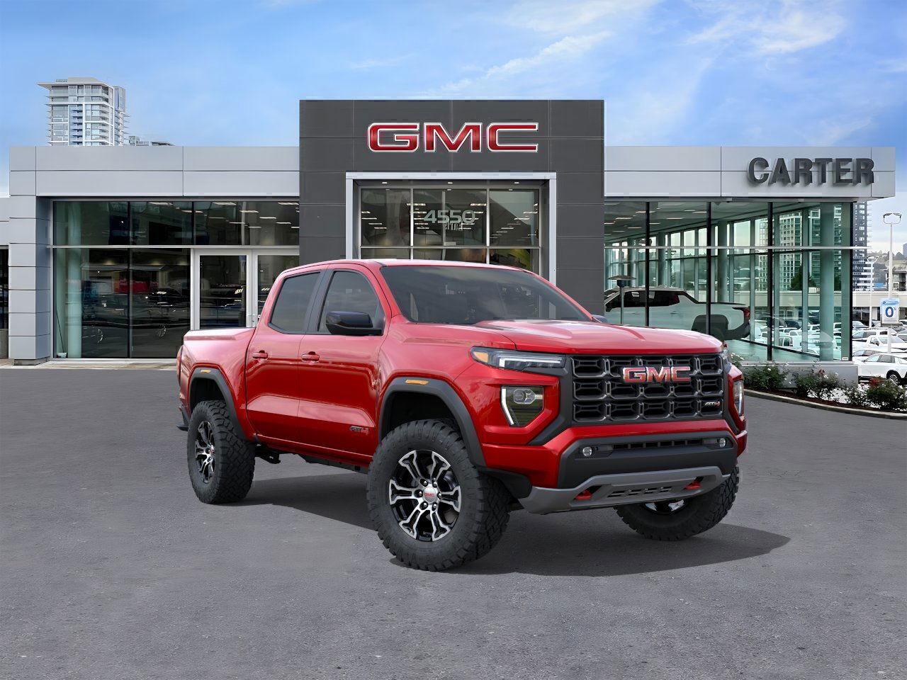 New 2025 GMC Canyon AT4 4WD | 310 HP TURBOMAX ENGINE/TRAILERING SYSTEM for sale in Burnaby, BC