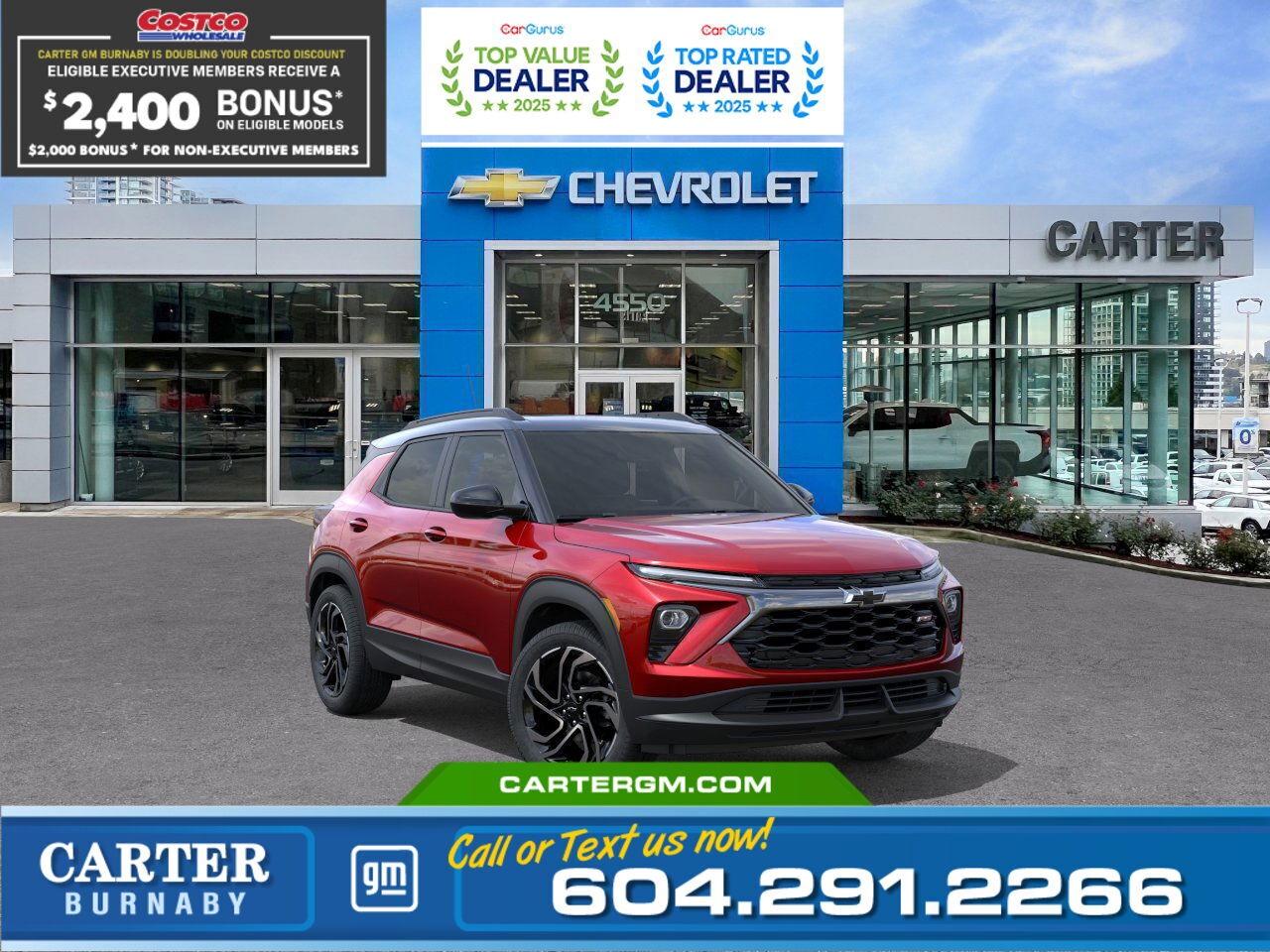 New 2026 Chevrolet TrailBlazer RS AWD | Double Costco Bonus: Up to $2,400! for sale in Burnaby, BC