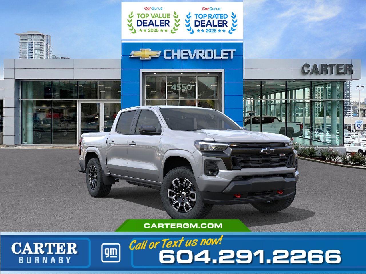 New 2025 Chevrolet Colorado 4WD Z71 | 310 HP TURBOMAX ENGINE/ADV TRAILERING for sale in Burnaby, BC