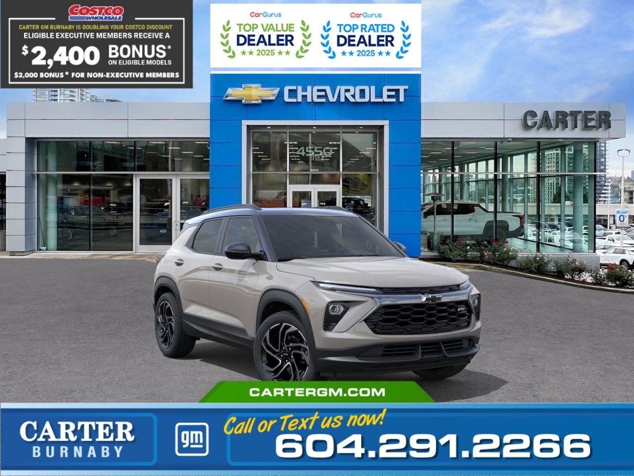 New 2026 Chevrolet TrailBlazer RS AWD | Double Costco Bonus: Up to $2,400! for sale in Burnaby, BC