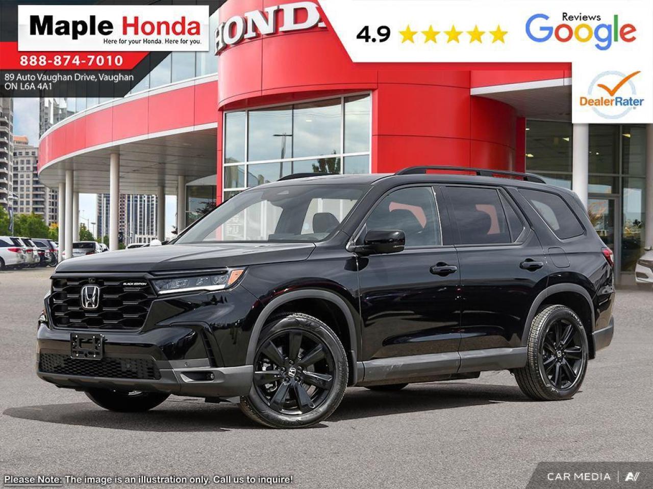 New 2025 Honda Pilot 4DR AWD BLACK EDITIO for sale in Vaughan, ON