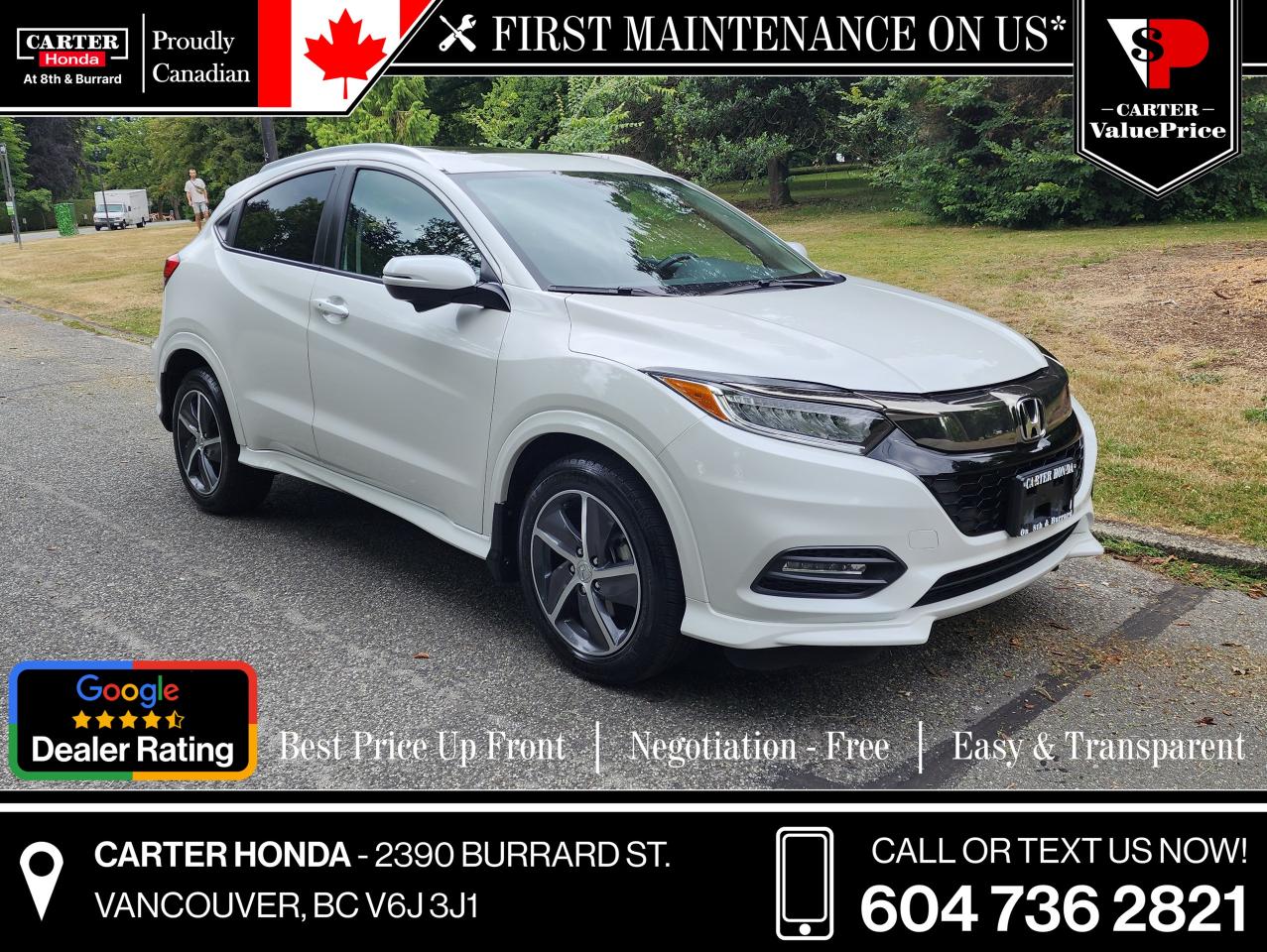 Used 2021 Honda HR-V Touring AWD CVT for sale in Vancouver, BC