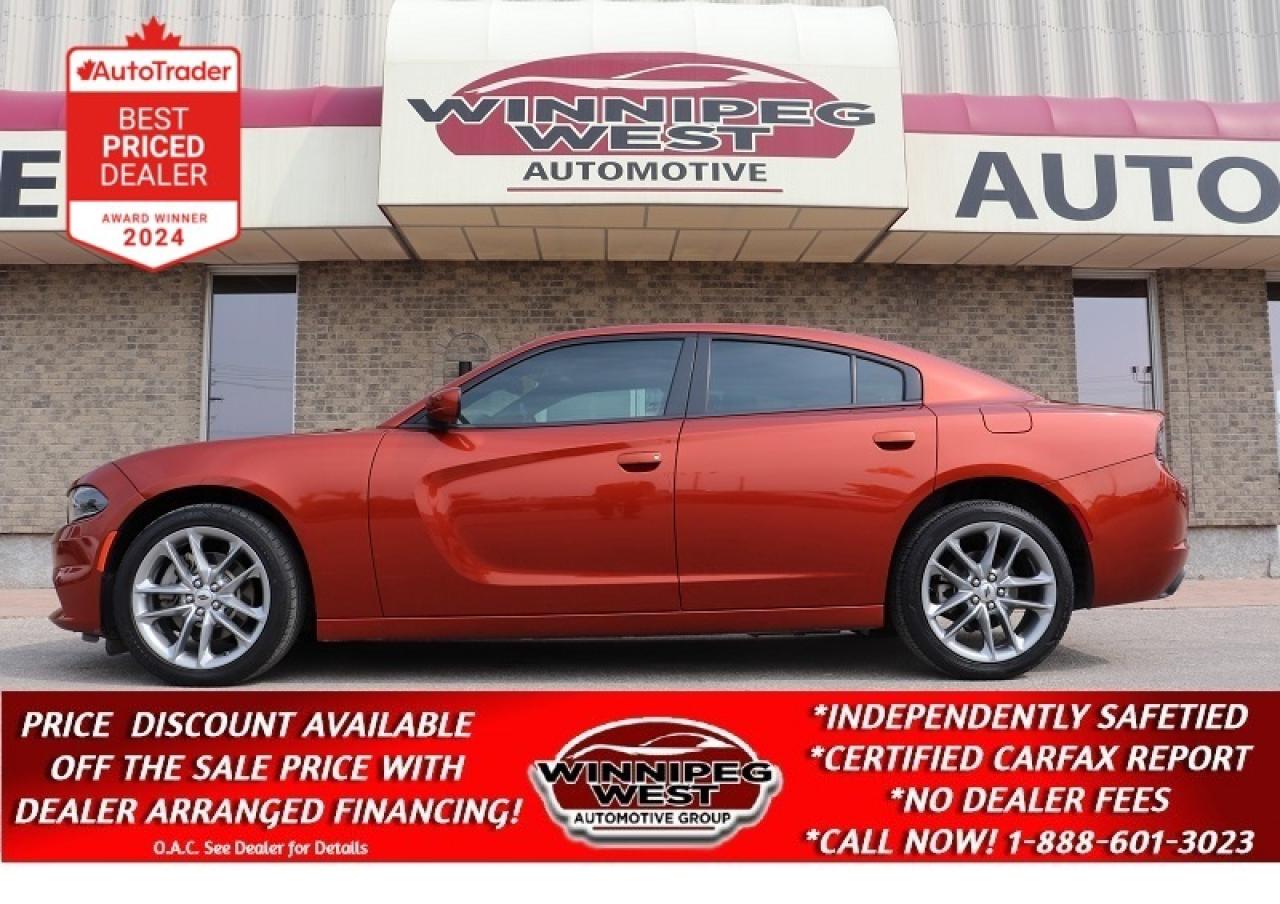 Used 2021 Dodge Charger SXT PREMIUM AWD, LOADED, LEATHER, ROOF, NAV, SHARP for sale in Headingley, MB