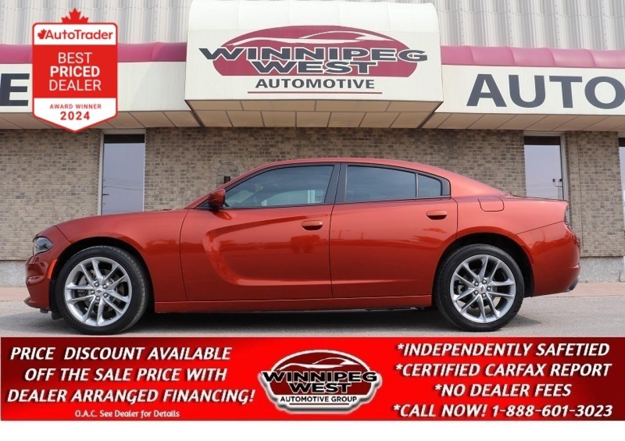 Used 2021 Dodge Charger SXT PREMIUM AWD, LOADED, LEATHER, ROOF, NAV, SHARP for sale in Headingley, MB