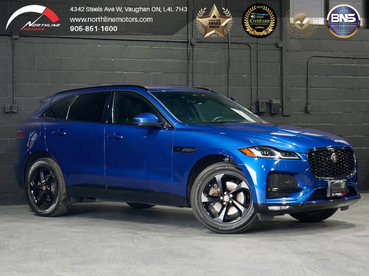 Used 2021 Jaguar F-PACE P250 S/HUD/360CAM/PANO/MERIDIAN/NO ACCIDENT/1OWNER for sale in Vaughan, ON