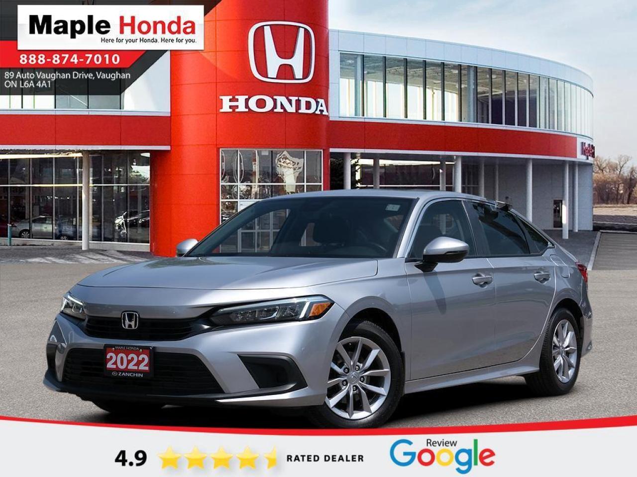 Used 2022 Honda Civic Sedan Sunroof| Heated Seats| Auto Start| Honda Sensing| for sale in Vaughan, ON